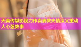 天美传媒影视力作卖妻救夫情深义重动人心弦故事