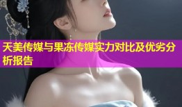 天美传媒与果冻传媒实力对比及优劣分析报告