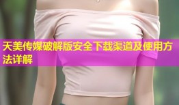 天美传媒破解版安全下载渠道及使用方法详解