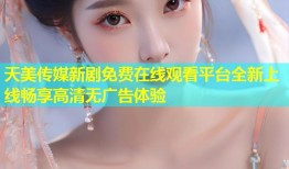 天美传媒新剧免费在线观看平台全新上线畅享高清无广告体验