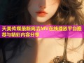 天美传媒最新高清MV在线播放平台推荐与精彩内容分享