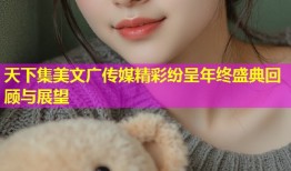 天下集美文广传媒精彩纷呈年终盛典回顾与展望