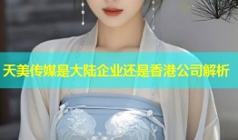 天美传媒是大陆企业还是香港公司解析