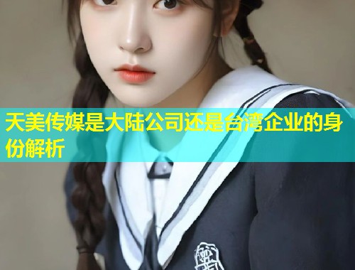 天美传媒是大陆公司还是台湾企业的身份解析